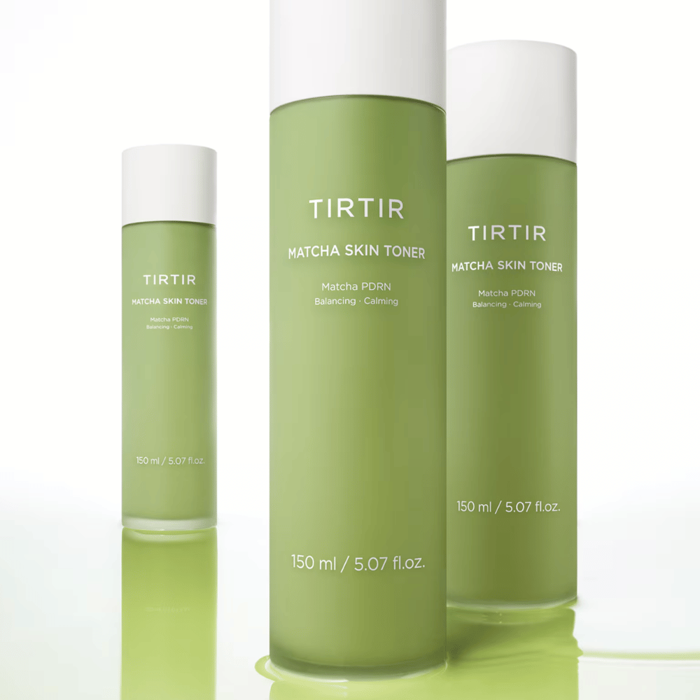 TIRTIR Matcha Skin Toner tónico facial con matcha que hidrata en profundidad, fortalece la barrera cutánea y aporta un brillo equilibrado.