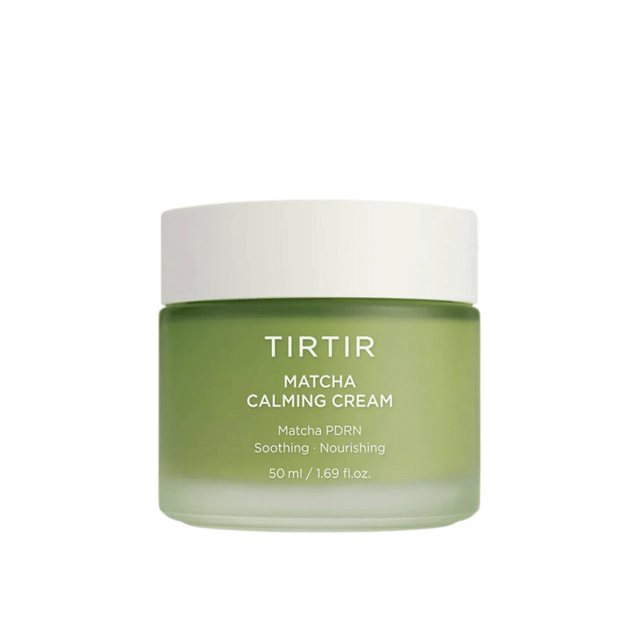 TIRTIR Matcha Calming Cream reduce el enrojecimiento y la irritación, calma la piel sensible y proporciona un tono de piel más uniforme y equilibrado.