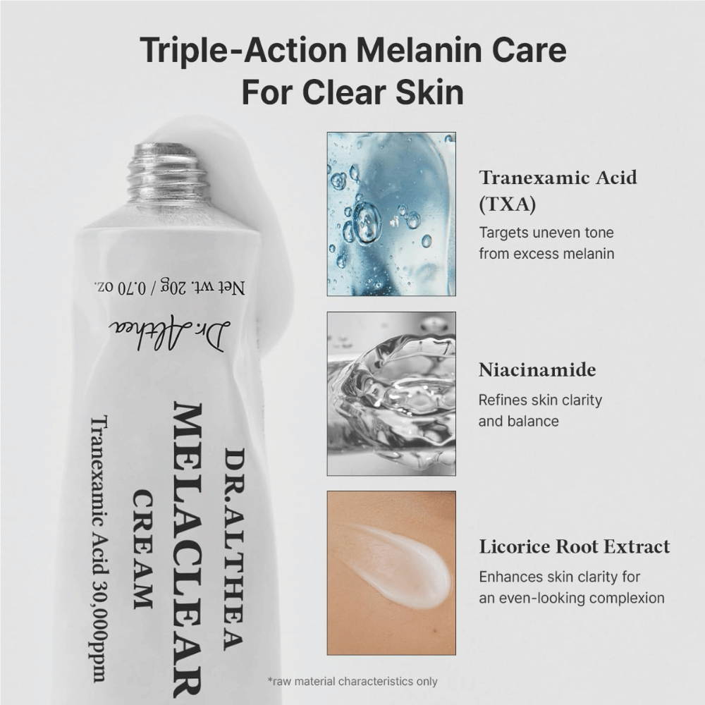 Dr. Althea Melaclear Cream con ácido tranexámico, niacinamida y extracto de raíz de regaliz