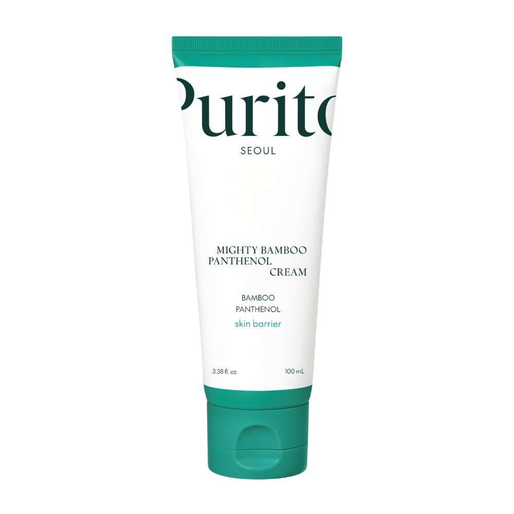 Purito Mighty Bamboo Panthenol Cream es una crema facial nutritiva que combina extracto de bambú y pantenol para fortalecer la barrera de la piel, hidratar profundamente y calmar la piel sensible. Perfecta para uso diario, deja la piel suave y equilibrada sin irritación.