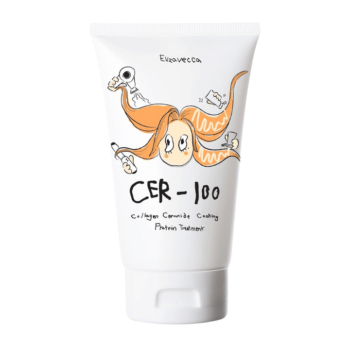 Elizavecca Milky Piggy CER-100 Collagen Ceramide Coating Protein Treatment – mascarilla capilar coreana para cabello reparado, suave y fuerte
