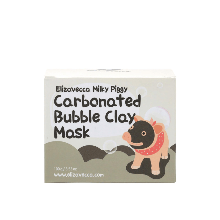 Elizavecca Milky Piggy Carbonated Bubble Clay Mask 100 g – mascarilla burbujeante coreana con carbonato y arcilla que limpia profundamente los poros y elimina el exceso de sebo.