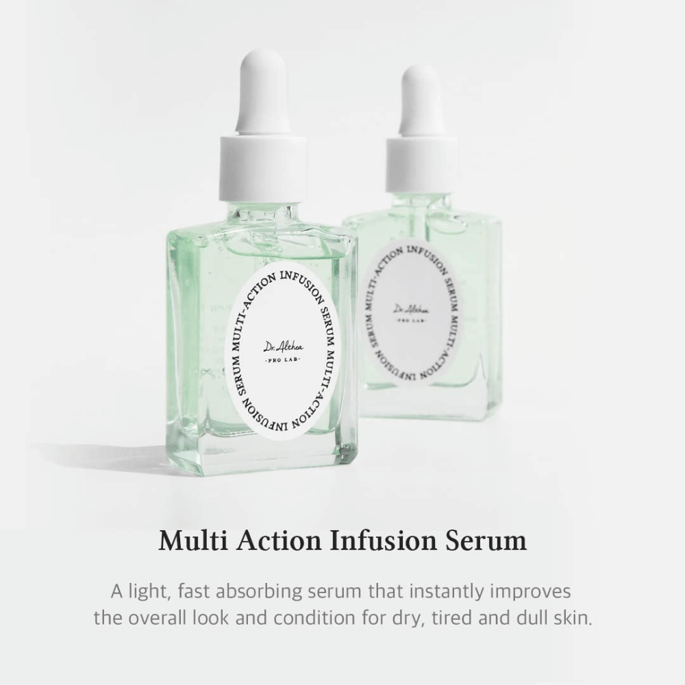 Dr. Althea Multi Action Infusion Serum – suero facial ligero que se absorbe rápidamente y mejora la piel seca, cansada y apagada.