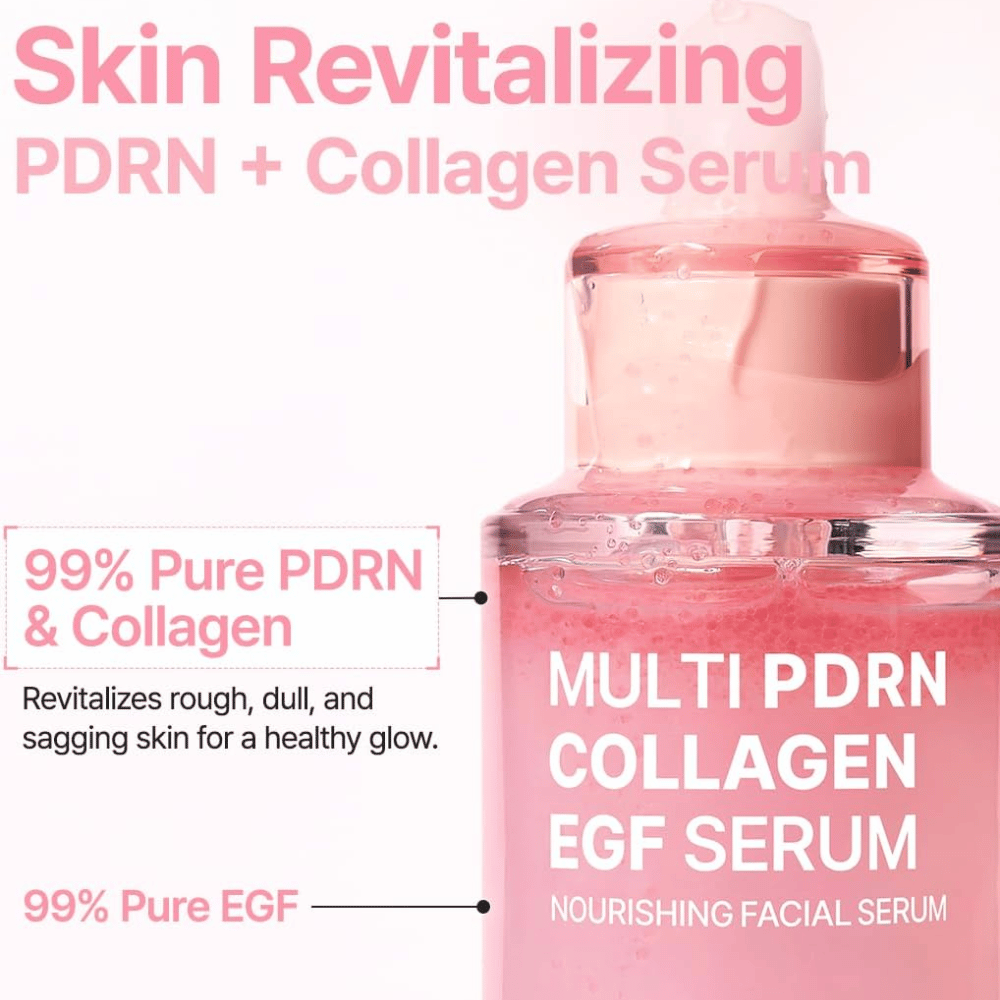 Purito Multi PDRN Collagen EGF Serum con PDRN, colágeno y EGF para luminosidad, elasticidad y cuidado revitalizante de la piel.