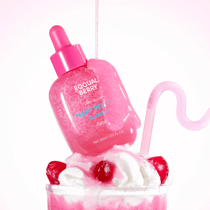 EqualBerry Lush Blush NAD+ Peptide Boosting Serum con péptidos – suero facial hidratante y reafirmante 30 ml