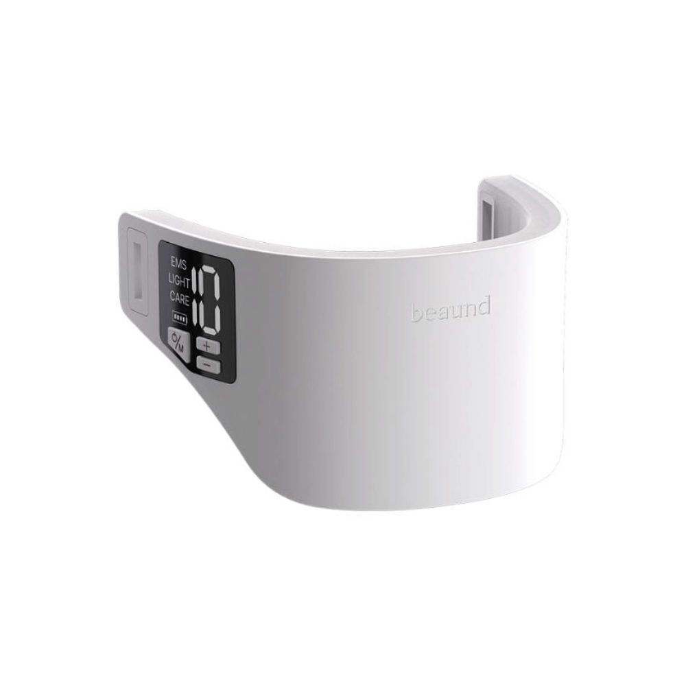 Imagen del producto de Beaund Neckcera sin correa. El dispositivo ergonómico para el cuello está diseñado para colocarse cómodamente alrededor de la zona del cuello durante el tratamiento.