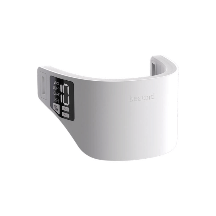 Imagen del producto de Beaund Neckcera sin correa. El dispositivo ergonómico para el cuello está diseñado para colocarse cómodamente alrededor de la zona del cuello durante el tratamiento.
