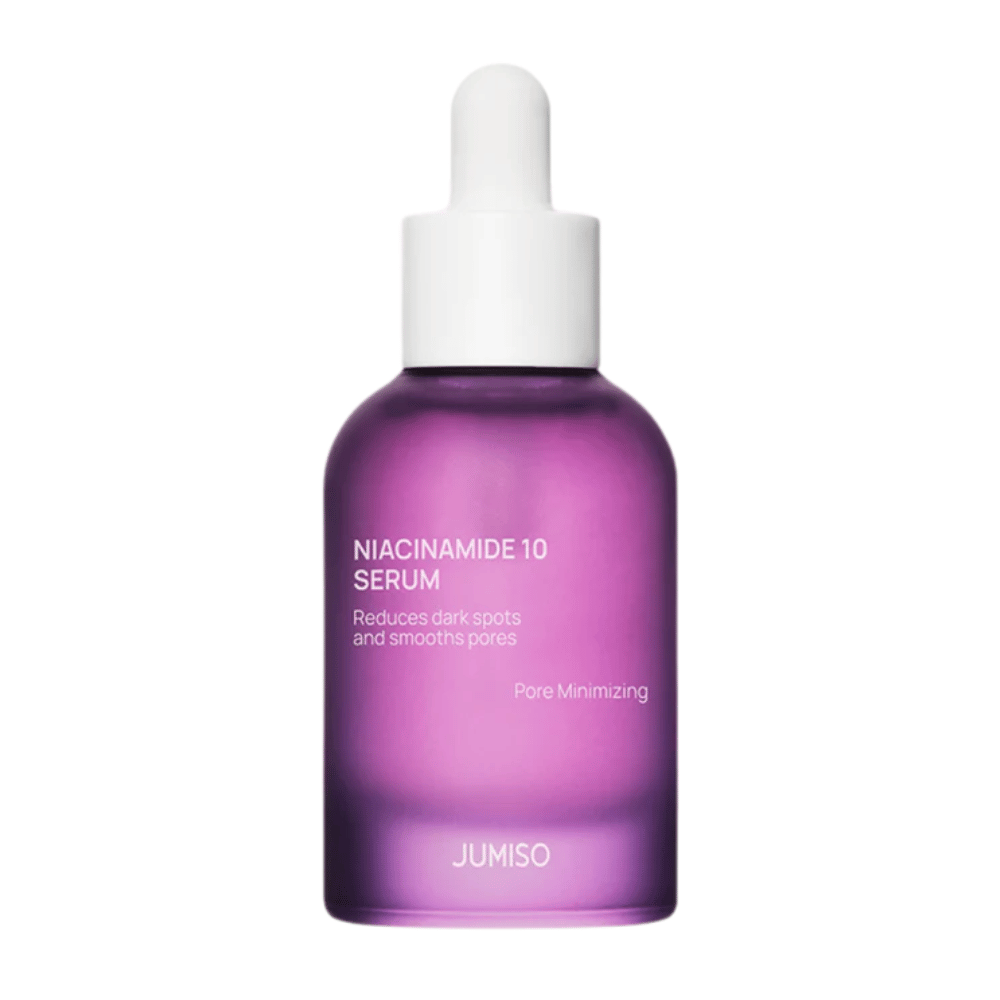 Imagen del producto de Jumiso Niacinamide 10 Serum 30 ml. Un suero clínicamente probado que iguala el tono de la piel y combate las impurezas.