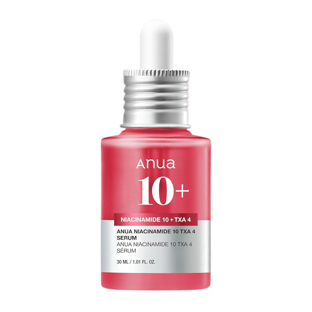 Anua Niacinamide 10% + TXA 4% Serum es un potente suero sin perfume que equilibra el tono de la piel, reduce las imperfecciones y proporciona un brillo radiante.