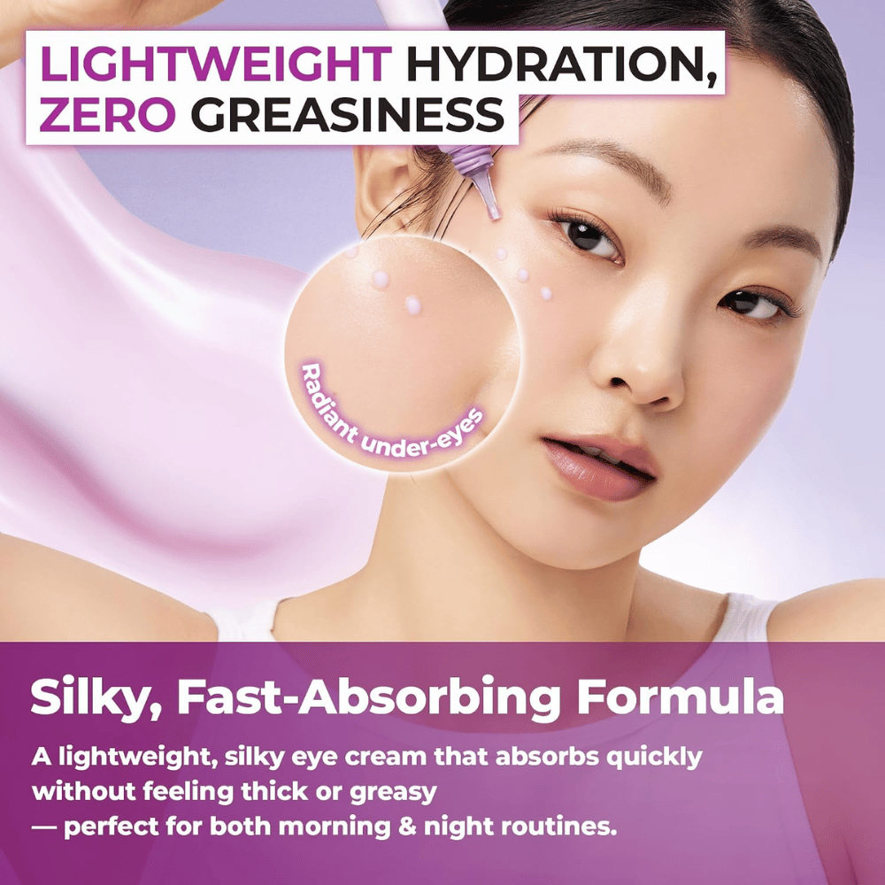 1. Jumiso Niacinamide 5+ Dark Circle Correcting Eye Cream – contorno de ojos ligero que hidrata sin sentirse grasoso