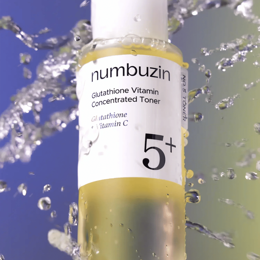 Numbuzin No.5+ Glutathione Vitamin Boosting Essential Toner tónico hidratante con glutatión y niacinamida