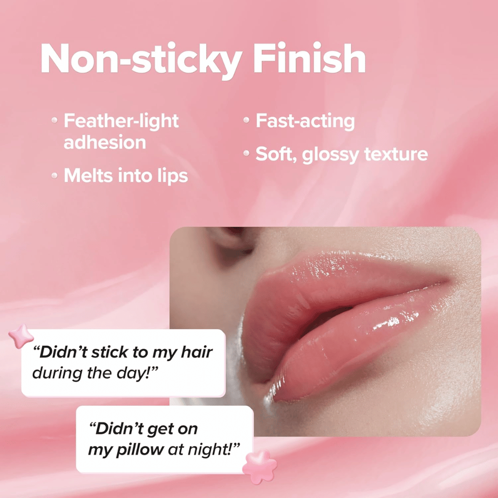 KLAVUU Nourishing Care Lip Sleeping Pack Coconut proporciona un acabado ligero, brillante y no pegajoso que hidrata los labios sin sentirse pesado.