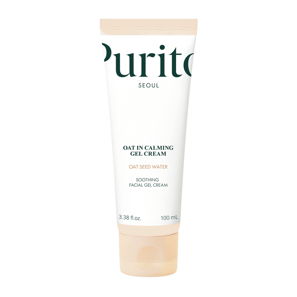 Imagen del producto en Purito Oat-In Calming Gel Cream 100 ml. Crema en gel facial calmante con agua de avena que calma e hidrata la piel.