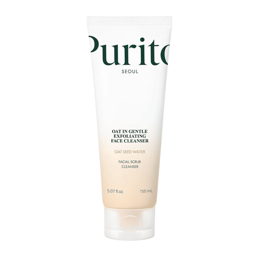 Purito SEOUL Oat In Gentle Exfoliating Face Cleanser – limpiador facial exfoliante con avena para una piel suave y clara