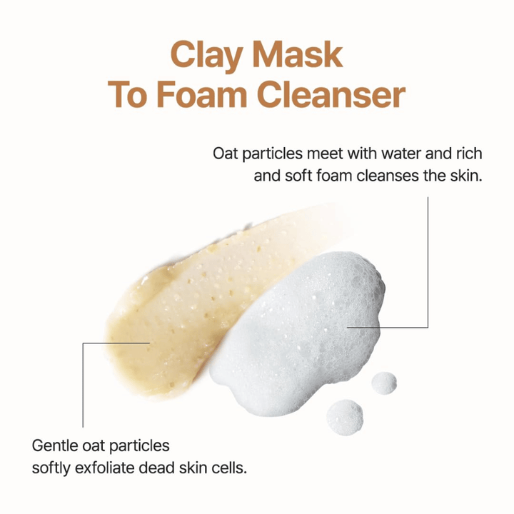 Purito SEOUL Oat In Gentle Exfoliating Face Cleanser – limpiador facial exfoliante suave con avena que se transforma de crema a espuma suave