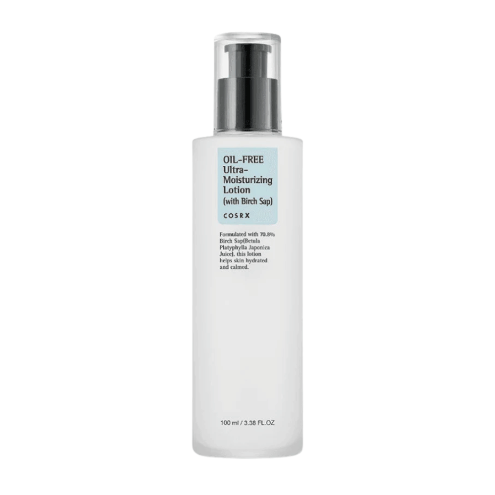 COSRX Oil-Free Ultra-Moisturizing Lotion with Birch Sap 100 ml loción facial sin aceite para piel sensible, grasa y propensa al acné