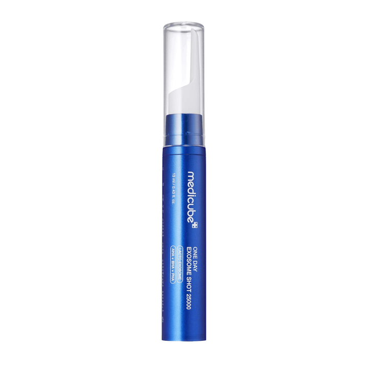 Medicube One Day Exosome Shot 25000 ampolla con punta de precisión para la aplicación y fórmula dirigida a los poros y la textura de la piel