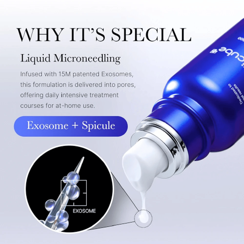 
Medicube One Day Exosome Shot Pore Ampoule 2000 ofrece tecnología de "Microneedling Líquido" que combina 15M de exosomas patentados y componentes de espícula. El producto penetra profundamente en los poros para un tratamiento intensivo en casa, promueve la renovación de la piel y mejora la textura.