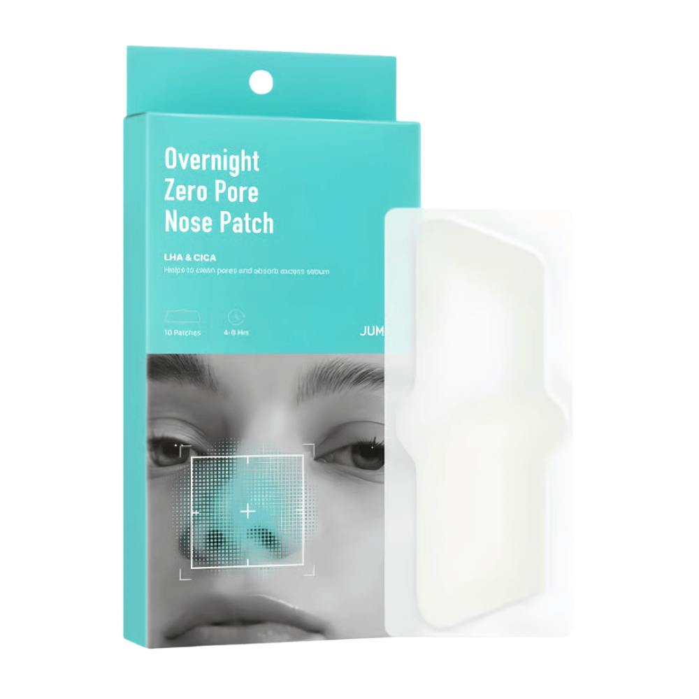 JUMISO Overnight Zero Pore Nose Patch Set – 10 parches para poros con LHA y CICA