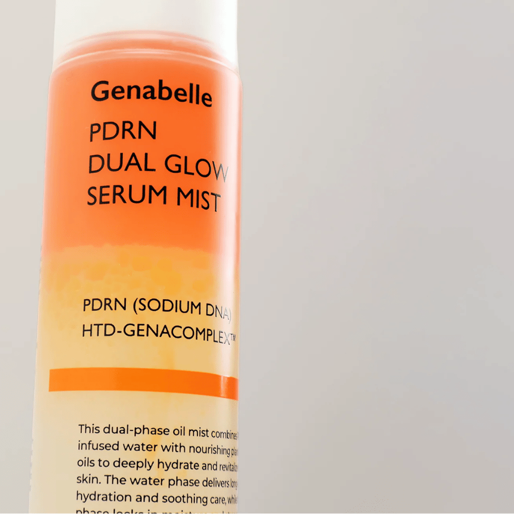 Genabelle PDRN Dual Glow Serum Mist con PDRN y HTD-GENACOMPLEX para una piel hidratada
