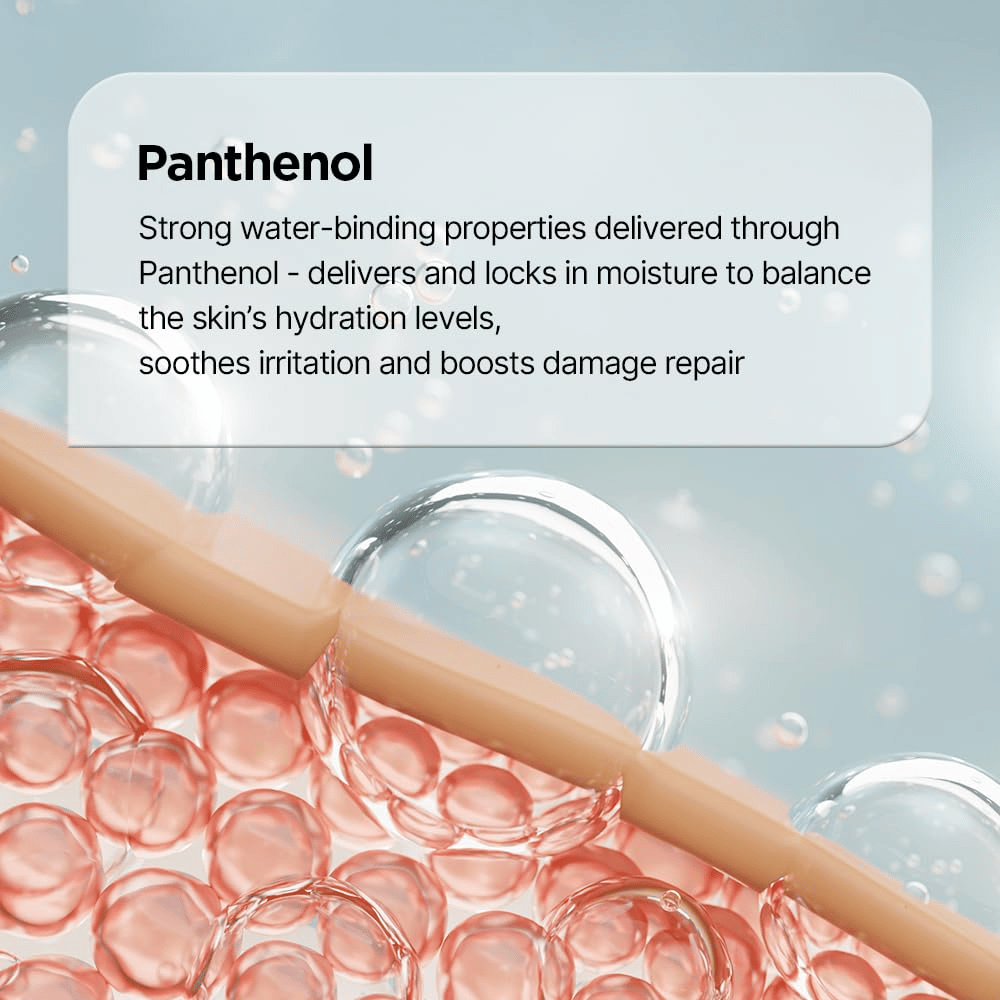 El pantenol fortalece la barrera cutánea e hidrata la piel en Genabelle PDRN Enriched Recovery Balm