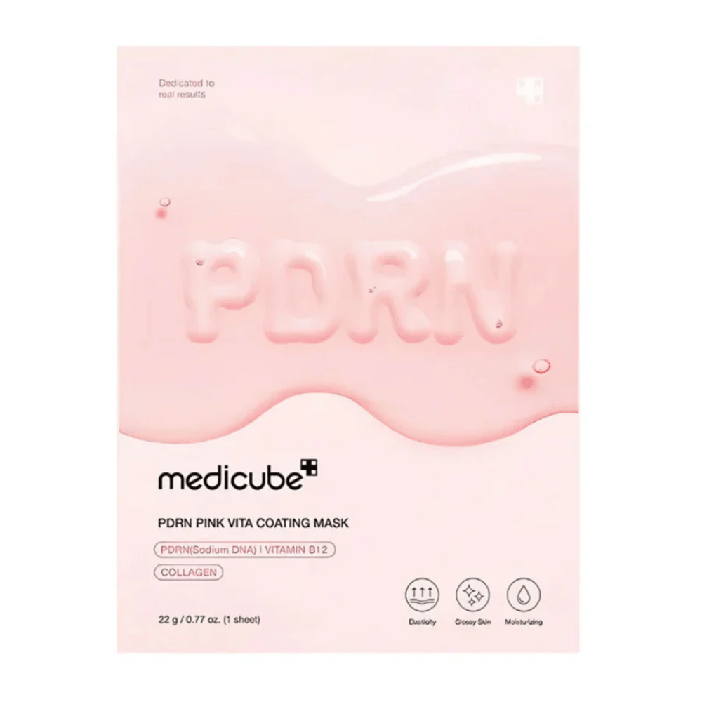  Imagen simple del producto de Medicube PDRN Pink Vita Coating Mask en envase rosa.