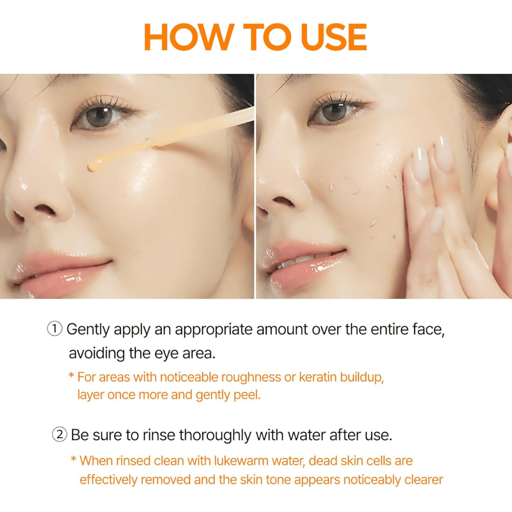Dr Melaxin Peel Shot Kojic Acid Turmeric Serum se aplica en el rostro para exfoliar, unificar el tono de la piel y reducir las manchas de pigmentación