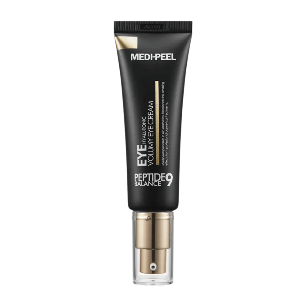 MEDI-PEEL Peptide 9 Hyaluronic Volumy Eye Cream imagen del producto – coreano contorno de ojos que hidrata profundamente, fortalece la barrera de la piel y proporciona una piel más firme alrededor del área de los ojos.