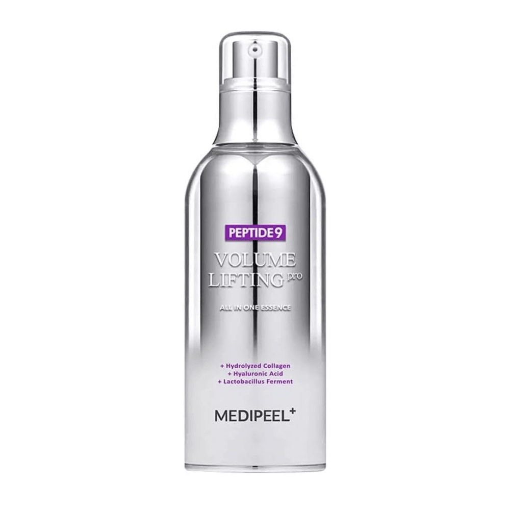 Medi-Peel Peptide 9 Volume Lifting All In One Essence Pro esencia – esencia coreana anti-edad con péptidos, colágeno y ácido hialurónico que ayuda a hidratar y dar firmeza a la piel.