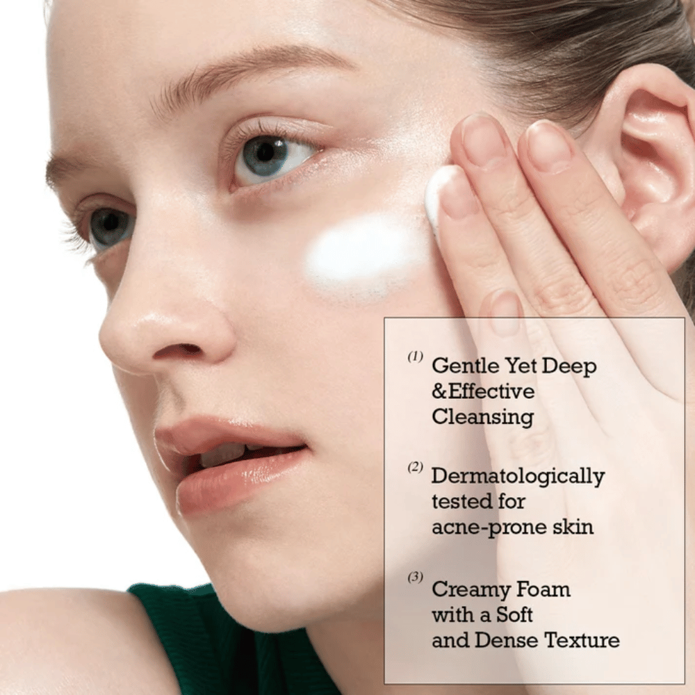 ROUND LAB Pine Calming Cica Cleanser – limpieza profunda suave con espuma cremosa y delicada