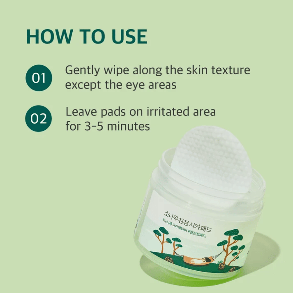 ROUND LAB Pine Calming Cica Pad – así usas los pads para calmar y cuidar la piel