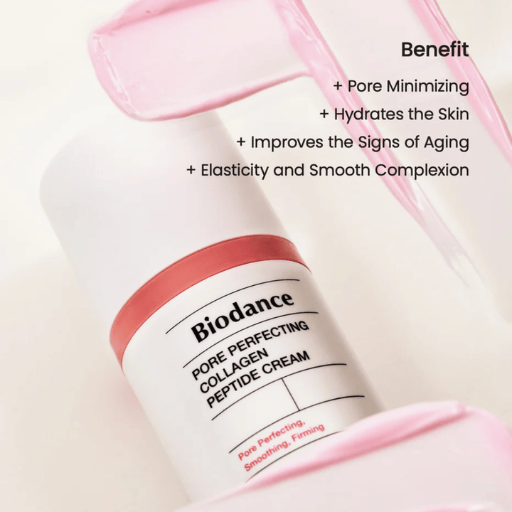 Biodance Pore Perfecting Collagen Peptide Cream consistencia – crema facial reductora de poros y reafirmante con colágeno