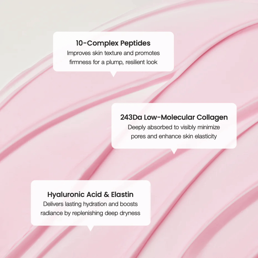 Biodance Crema de Colágeno y Péptidos con 10 péptidos complejos, colágeno de bajo peso molecular y ácido hialurónico para mejorar la elasticidad y una hidratación profunda