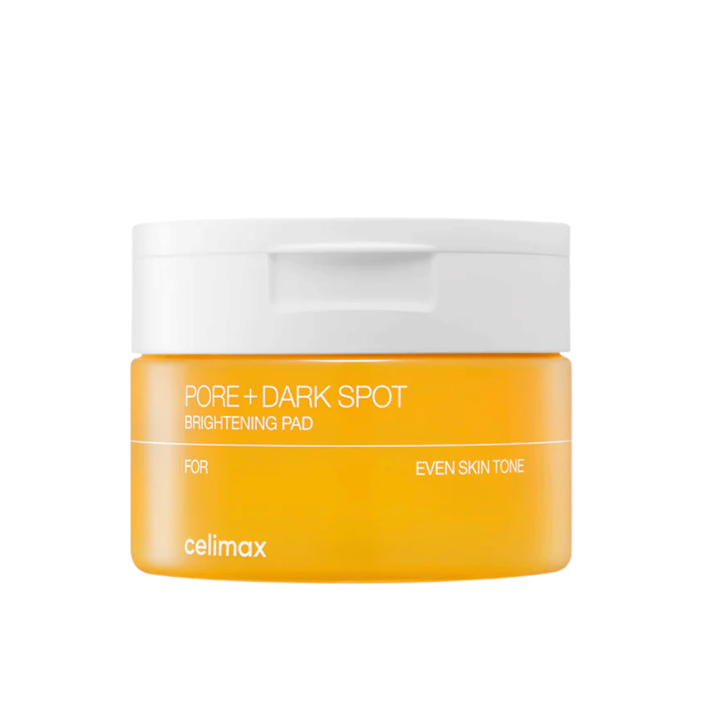 Celimax Pore + Dark Spot Brightening Pad – almohadillas coreanas para iluminar la piel con tono desigual, poros y pigmentación.