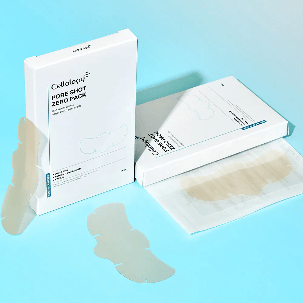 Cellology Pore Shot Zero Pack – parches para el cuidado de los poros con LHA, PHA, caolín y complejo de taninos