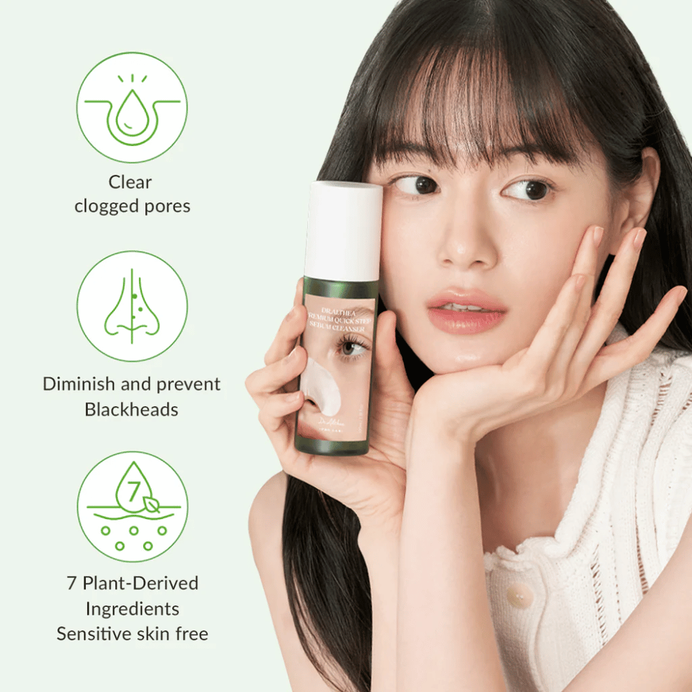 Dr. Althea Premium Quick Step Sebum Cleanser – limpieza facial suave que ayuda a limpiar los poros obstruidos, reducir los puntos negros y es adecuada para piel sensible.