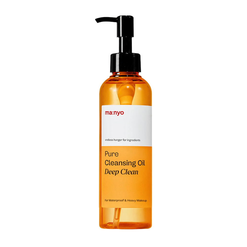 ma:nyo Pure Cleansing Oil Deep Clean imagen del producto – aceite limpiador coreano desarrollado para eliminar protector solar, maquillaje y sebo excesivo.