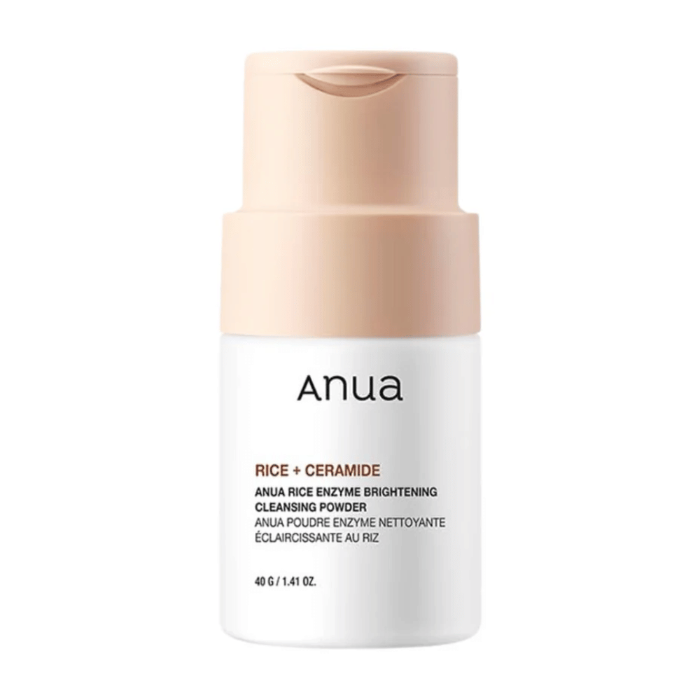Anua Rice Enzyme Brightening Cleansing Powder es un producto de limpieza que combina arroz y ceramidas para proporcionar una suave exfoliación y luminosidad. Crea una espuma rica que elimina eficazmente la suciedad y las células muertas de la piel, resultando en una tez limpia y radiante. Con su fórmula equilibrada en pH, es adecuada para todo tipo de piel, incluida la piel sensible.