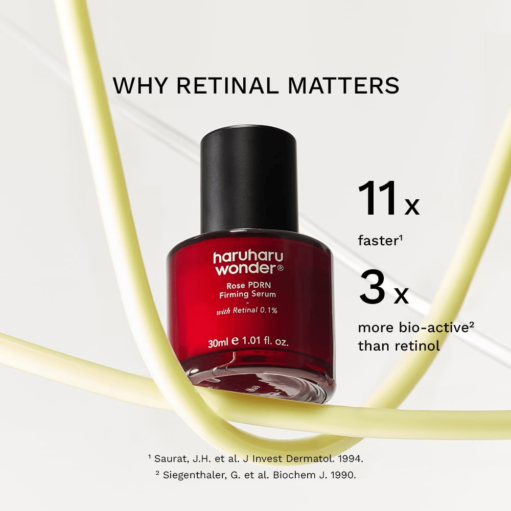 Haruharu Wonder Rose PDRN Firming Serum con retinal 0,1 % – cuidado activo para una textura de piel más uniforme