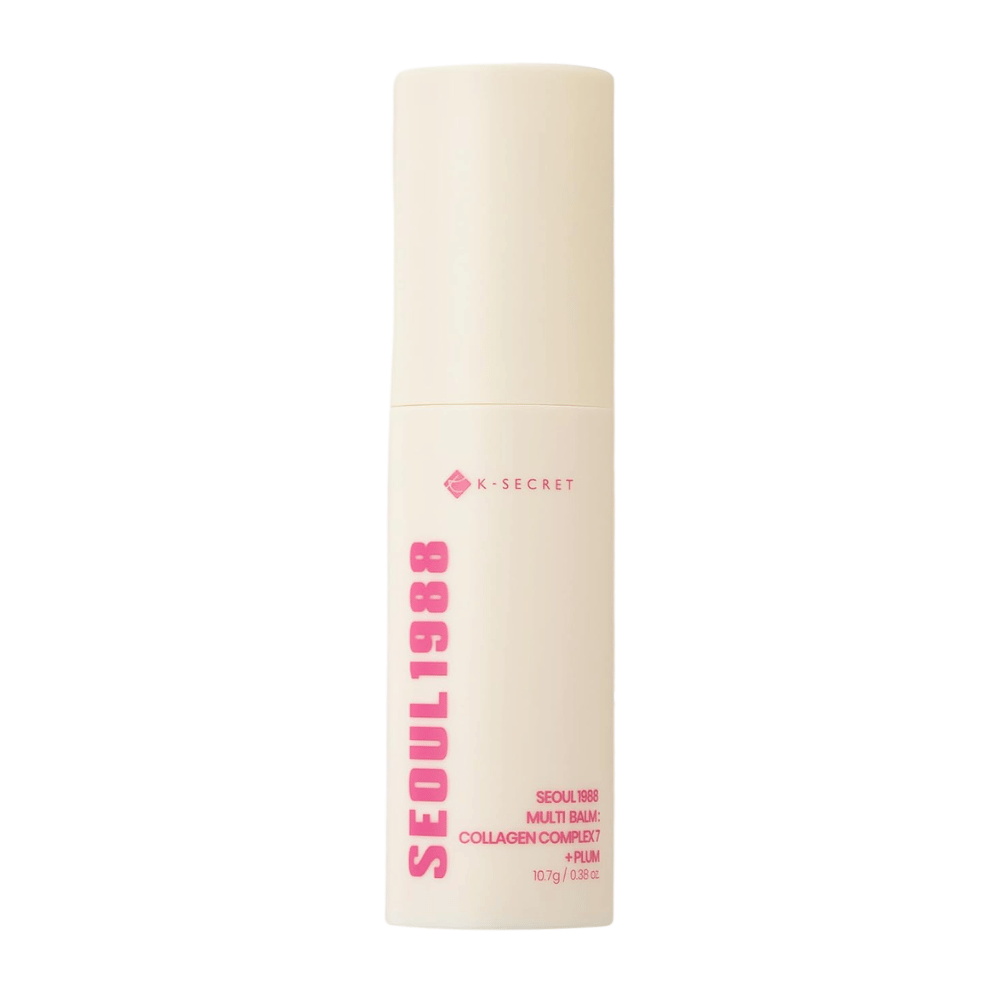 K-SECRET SEOUL 1988 Multi Balm Collagen Complex 7 + Plum 10,7 g – bálsamo en barra coreano hidratante para el rostro y las zonas secas de la piel.