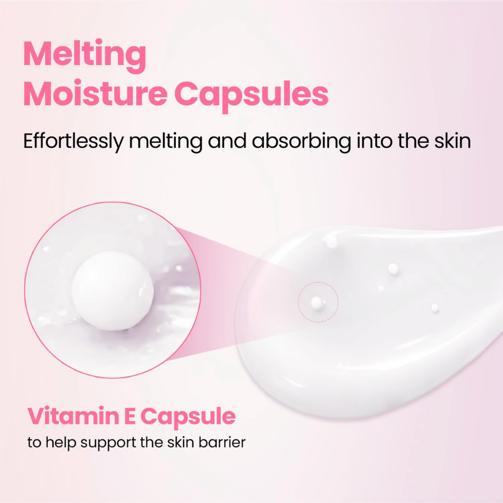 K-SECRET SEOUL 1988 Sleeping Mask – textura cremosa con cápsulas de hidratación fundentes y vitamina E que ayudan a reforzar la barrera cutánea.