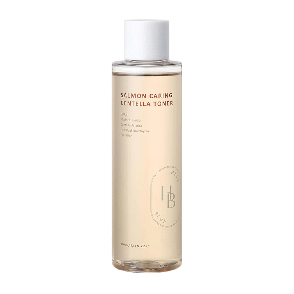 Salmon Caring Centella Toner imagen del producto – tónico coreano con PDRN y centella que hidrata profundamente, fortalece la barrera de la piel y prepara la piel para el cuidado posterior.