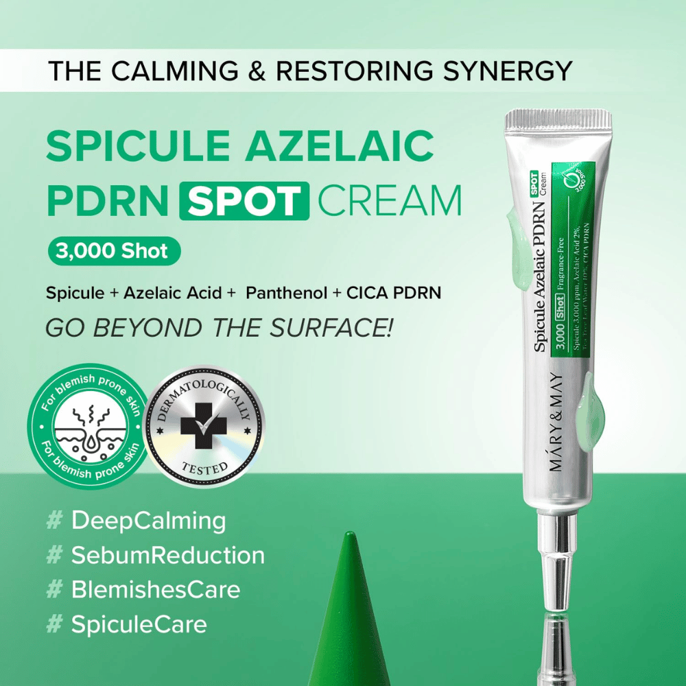 Mary&May Spicule Azelaic PDRN Spot Cream – crema localizada de cuidado para imperfecciones y piel desequilibrada