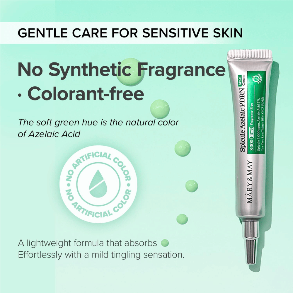 Mary&May Spicule Azelaic PDRN Spot Cream – crema localizada sin perfume con ácido azelaico