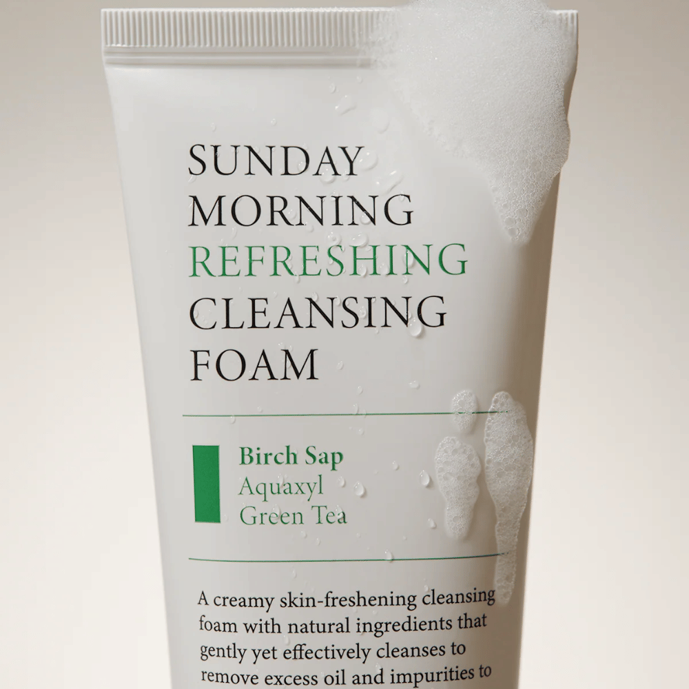 AXIS-Y Sunday Morning Refreshing Cleansing Foam con savia de abedul, Aquaxyl y té verde