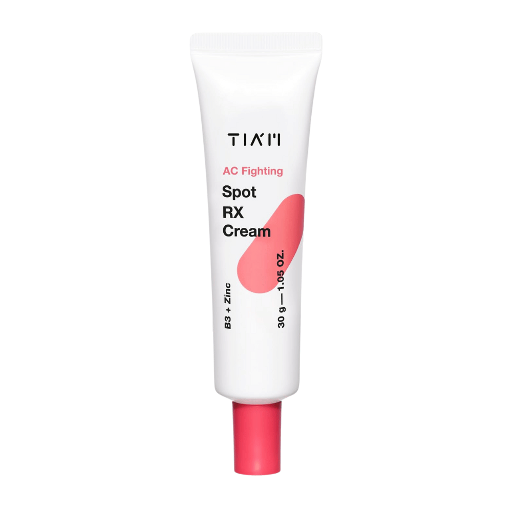 TIA'M AC Fighting Spot RX Cream – tratamiento puntual con zinc y niacinamida para piel impura, reduce la inflamación y el enrojecimiento.