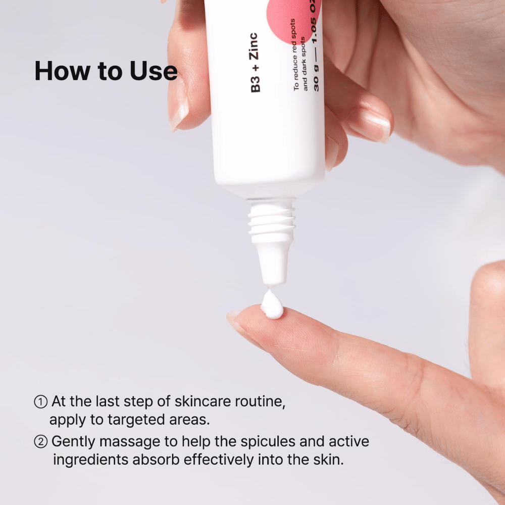 TIA'M AC Fighting Spot RX Cream – se aplica en áreas específicas en el último paso de la rutina de cuidado de la piel para calmar y tratar las imperfecciones.