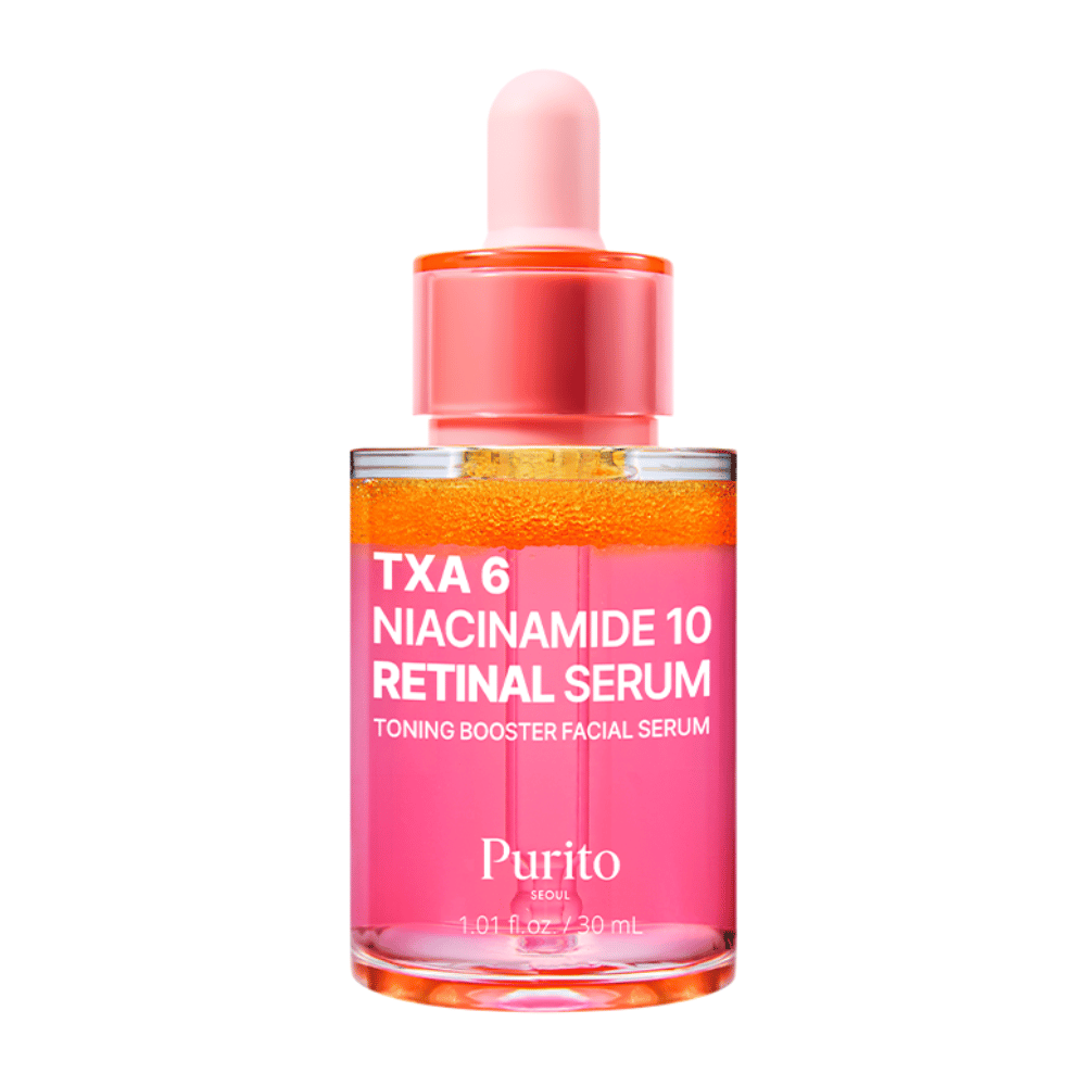 Imagen del producto de Purito TXA 6 Niacinamide 10 Retinal Serum 30 ml. Suero potenciador tonificante que mejora la estructura y el brillo de la piel.
