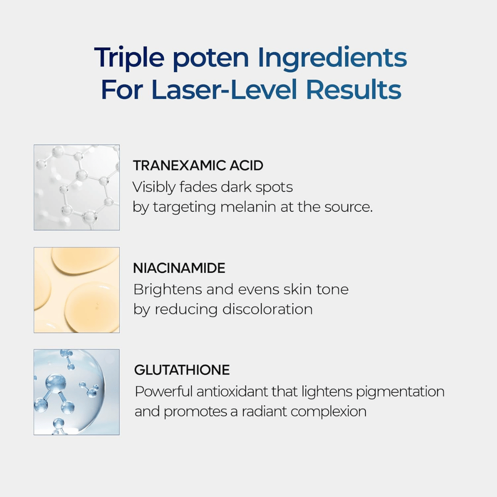 Dr.Melaxin TX Cream con ácido tranexámico, niacinamida y glutatión que reduce las manchas de pigmentación y unifica el tono de la piel para una piel más clara
