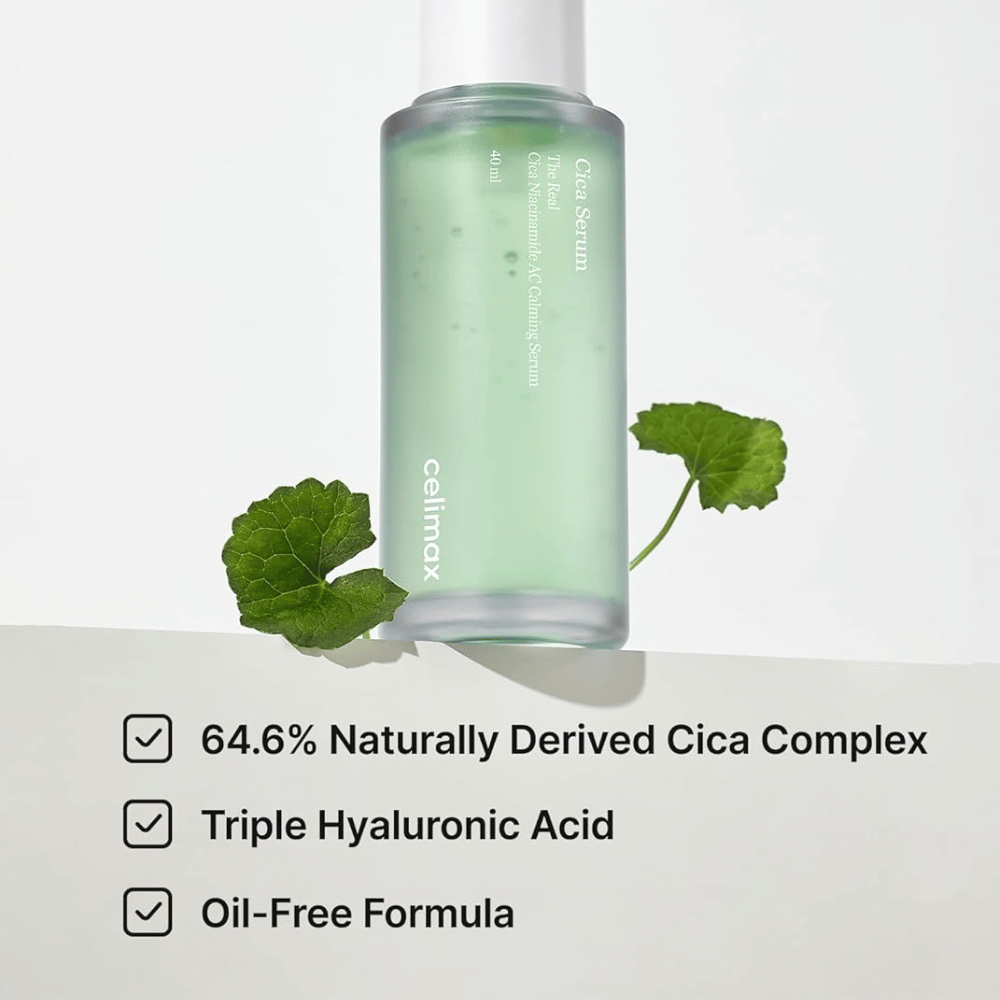 Celimax The Real Cica Niacinamide AC Calming Serum con Cica Complex y fórmula sin aceite